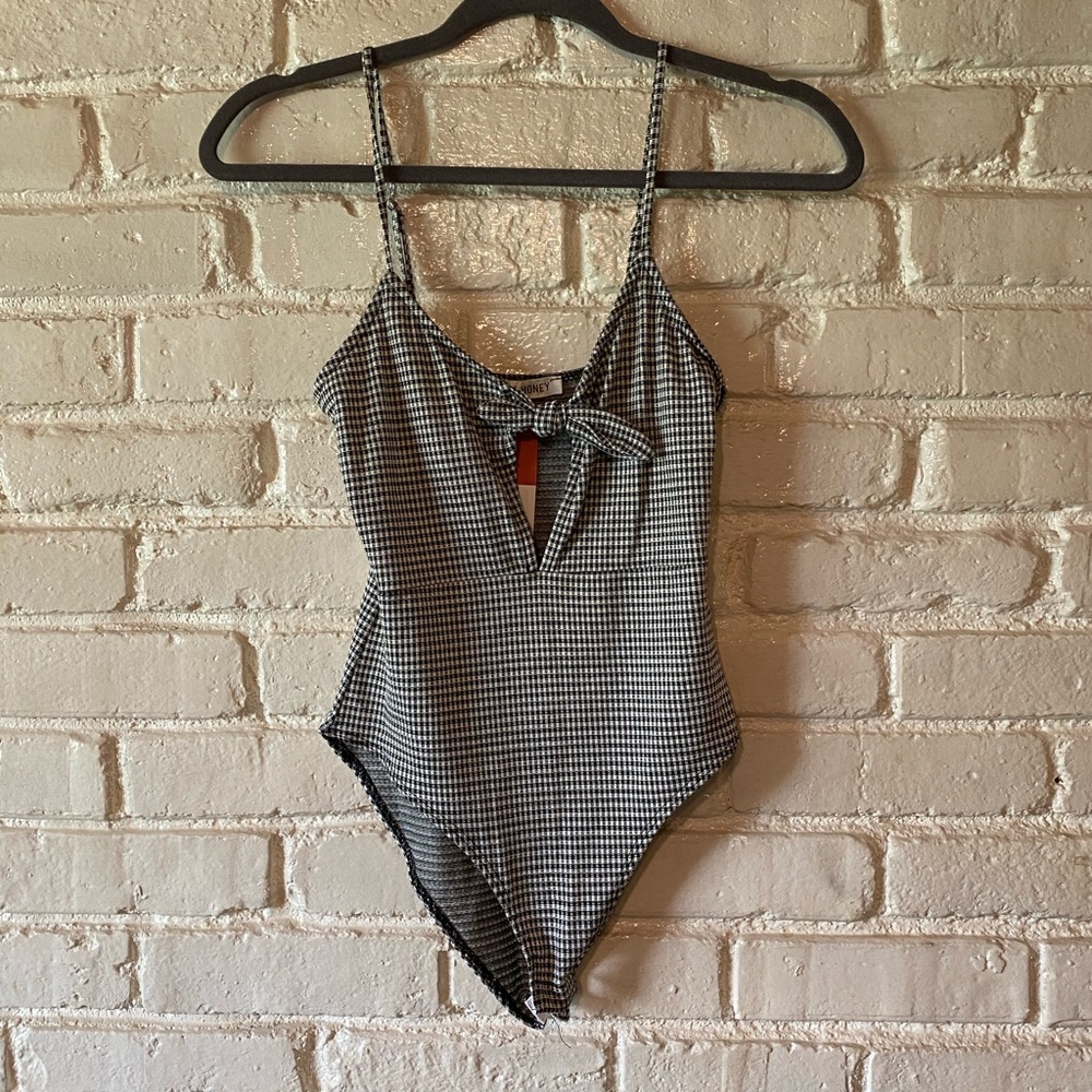 Wild honey gingham body suit